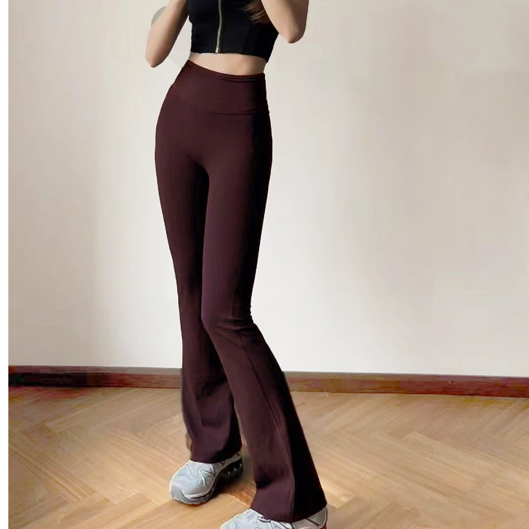 微磨云感喇叭裤赵LS同款瑜伽健身普拉提喇叭裤外穿无尴尬高腰提臀