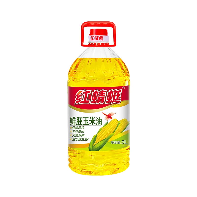红蜻蜓压榨鲜胚玉米油 非转基因  5L