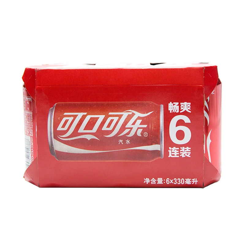 可口可乐组合装饮料 330ml*6 新老包装随机