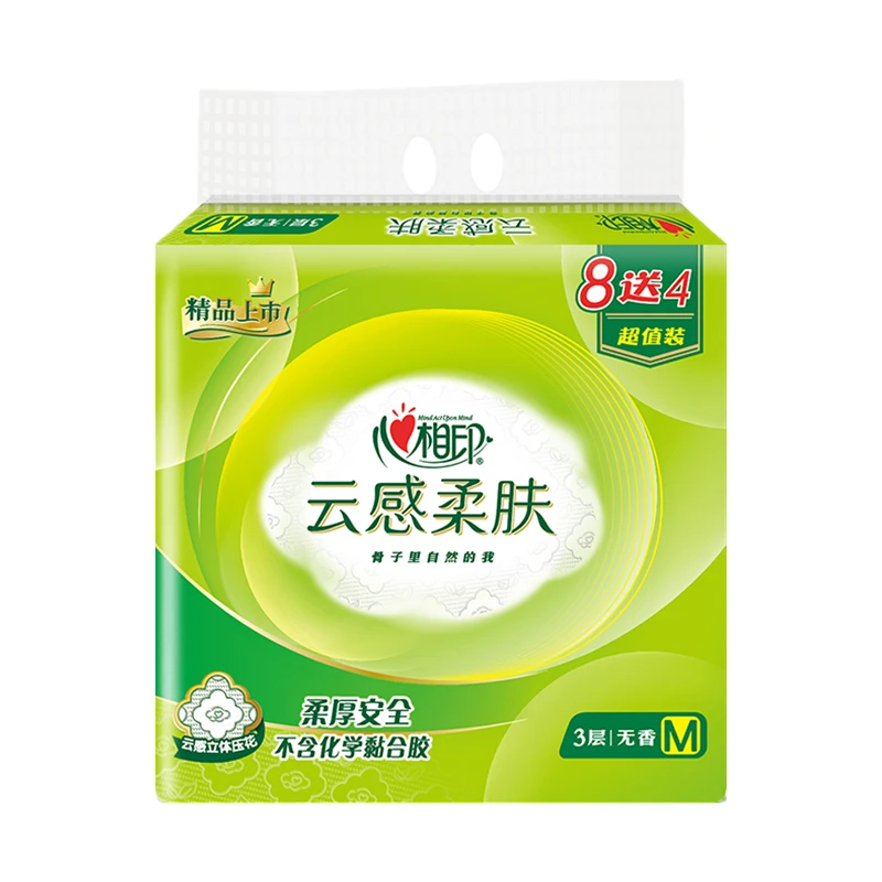 心相印云感柔肤纸面巾 78抽*12包