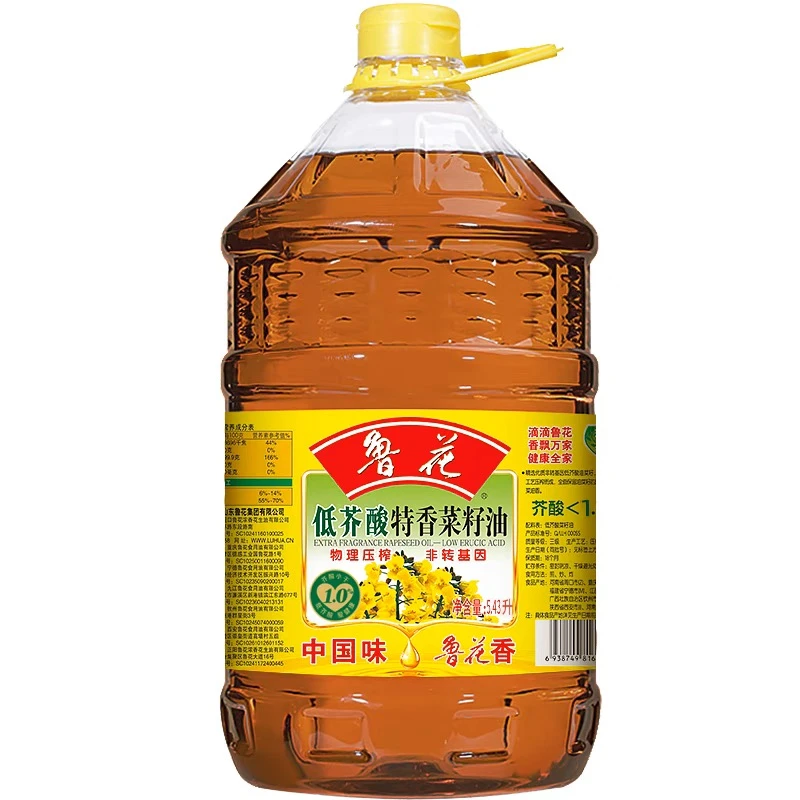 鲁花低芥酸特香菜籽油 5.43L 新老包装随机
