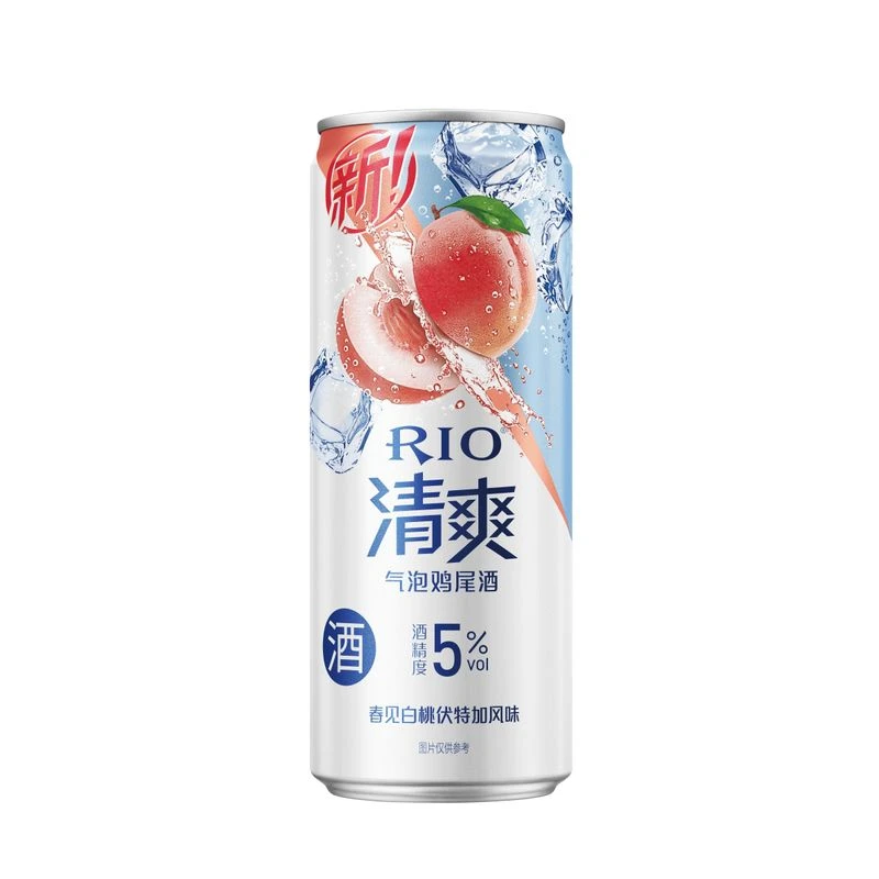 锐澳清爽春见白桃伏特加风味气泡鸡尾酒（预调酒） 330ml