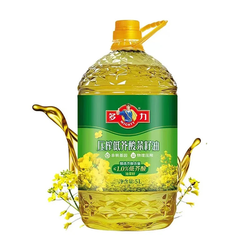 多力压榨低芥酸菜籽油5L