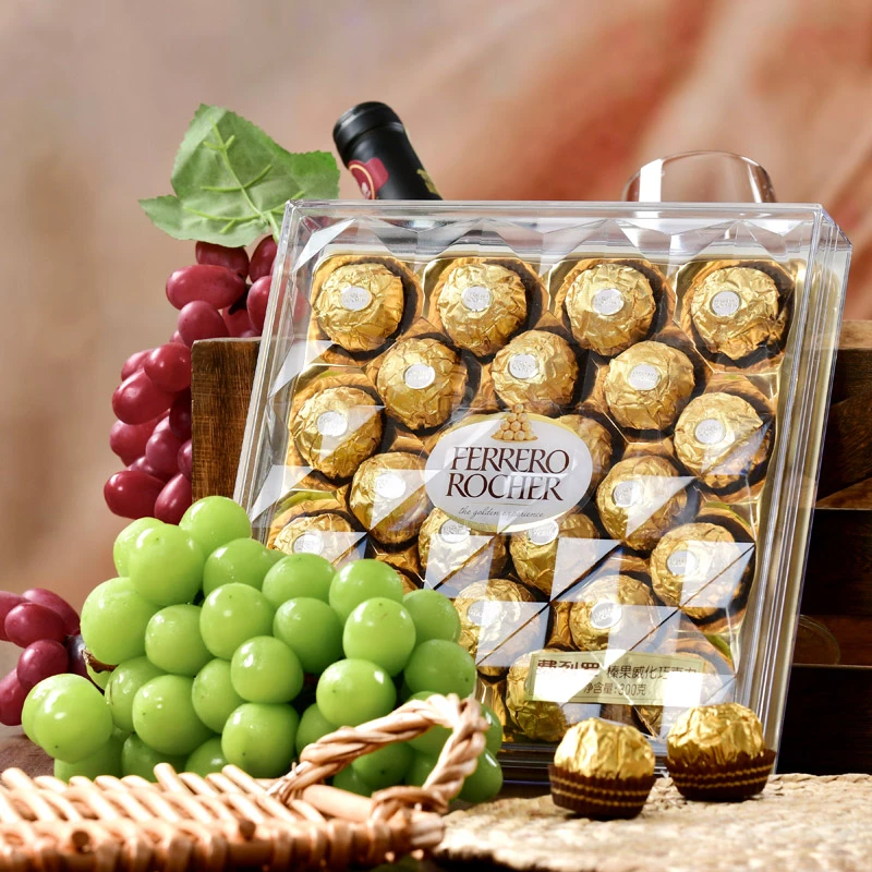 费列罗金莎榛果巧克力24粒装 300g 新老包装随机