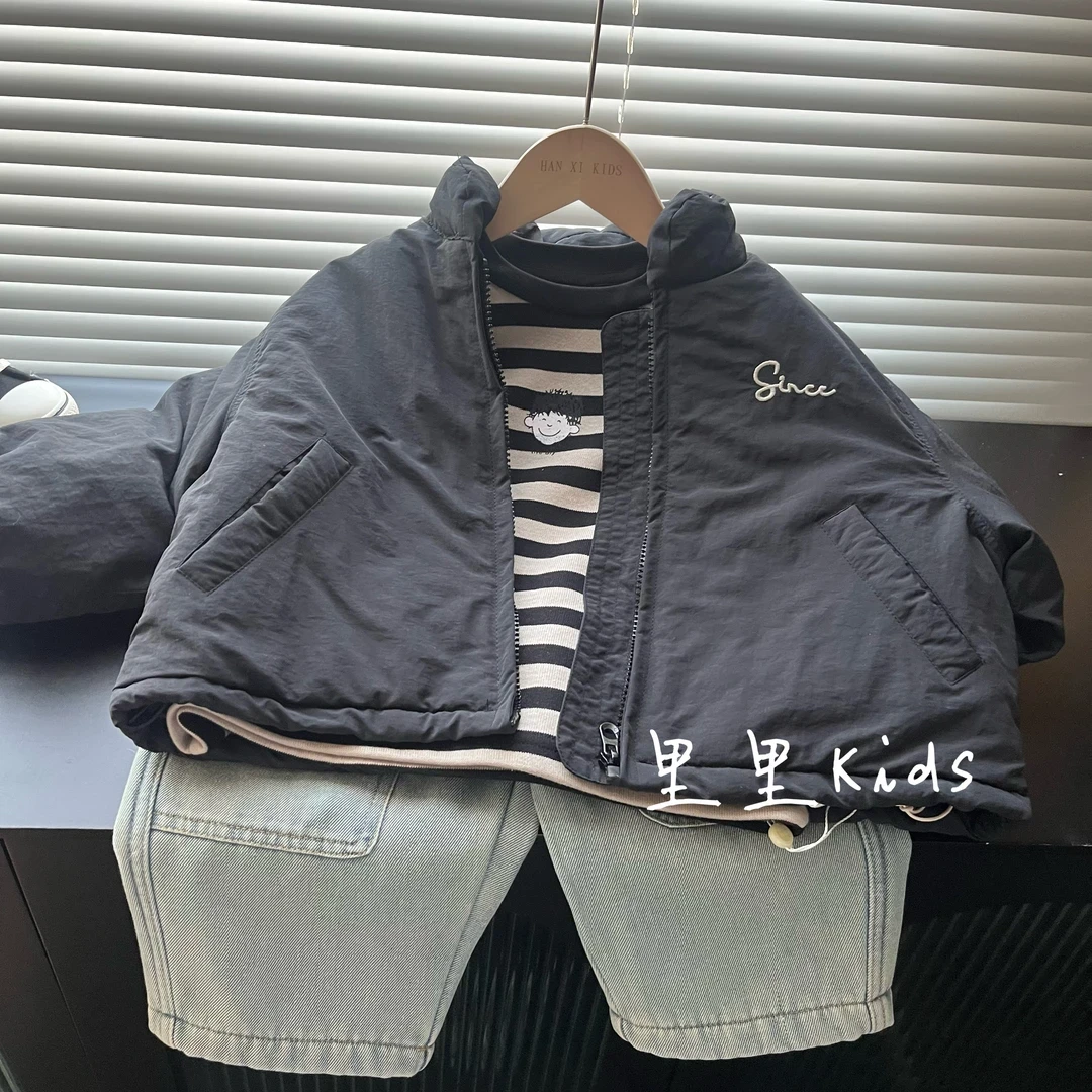冬！品质贼好的简约立领儿童棉衣2024男女童定位绗棉加厚棉服棉袄
