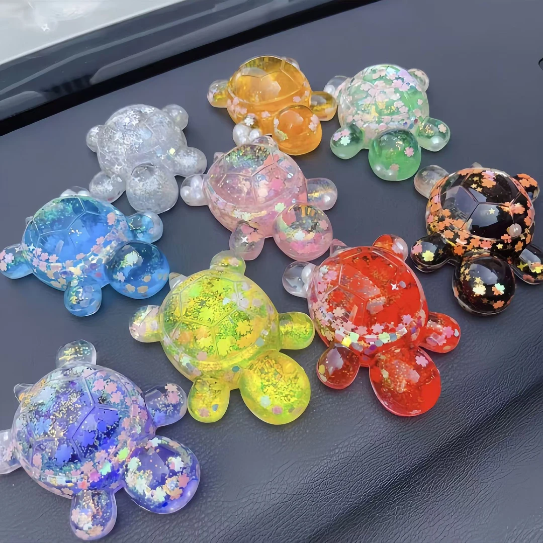 炫彩大乌龟夜光流沙系列摆件潮流玩具盲盒隐藏玩法