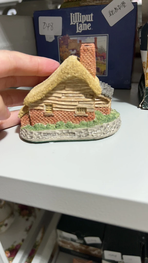 小房子石膏陶瓷摆件