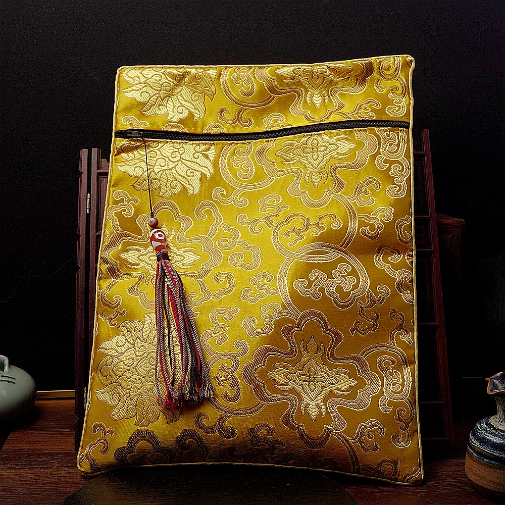 首饰袋 【娘娘御用】织锦古典花纹黄色首饰袋