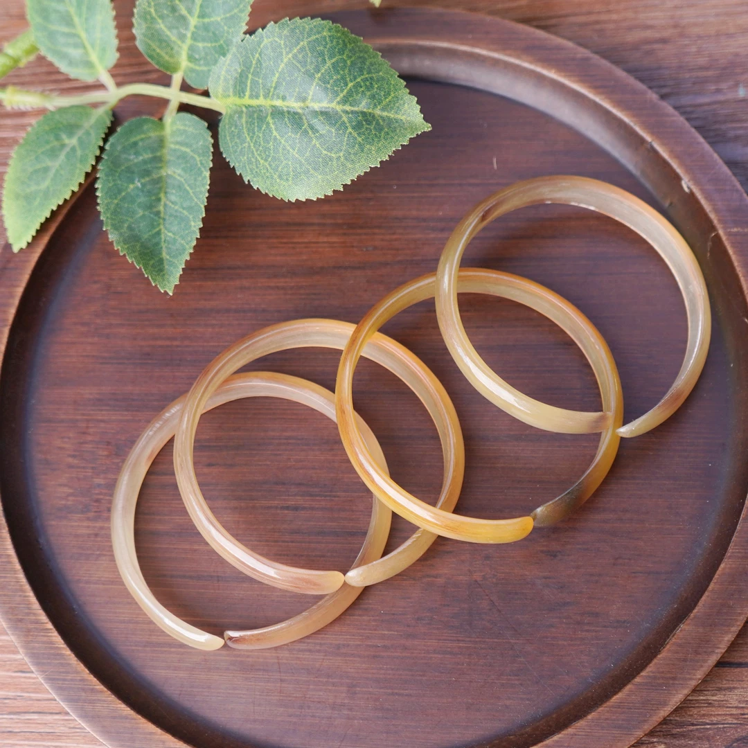 非金属亚克力手镯 羊角镯开口镯-有弹性 多样性发一