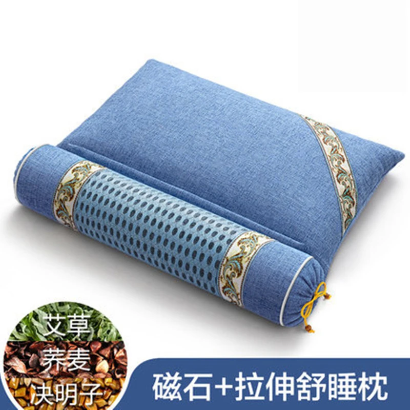 荞麦壳颈椎成人组合多用途睡眠枕专用护颈枕圆柱牵引中药枕拉伸枕