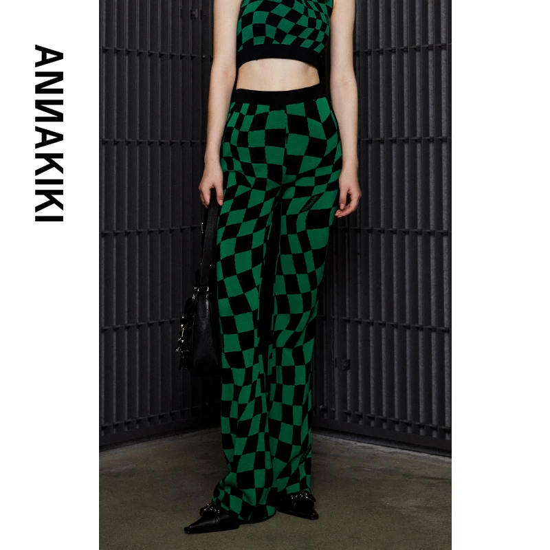 【COCO精选】ANNAKIKI 3D变型几何提花毛织长裤3B10724049A