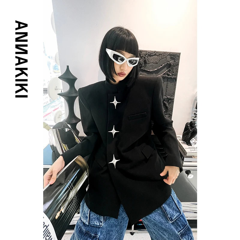 ANNAKIKI 立体星型装饰西装外套3B40618431A