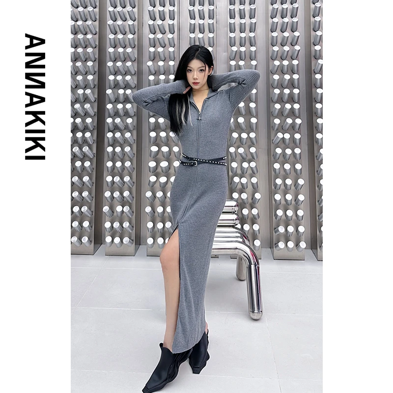 【COCO精选】ANNAKIKI 高领长款连衣裙 3B40722455A