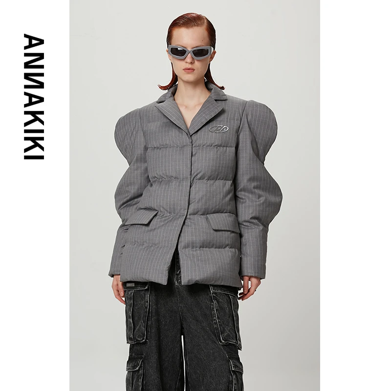 【AUNISEX专属】ANNAKIKI 波浪袖羽绒服 3B41439039X