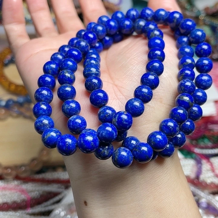 玛瑙/玉髓珠宝半成品合金一条青金石多圈补差价