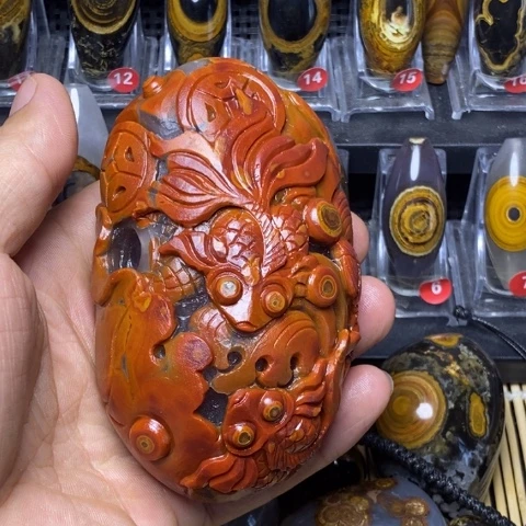玛瑙/玉髓珠宝奇石未镶嵌龙*