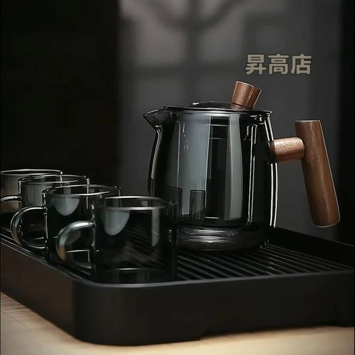 玻璃泡茶壶单壶过滤茶水分离耐高温壶日式功夫茶具花茶壶家用