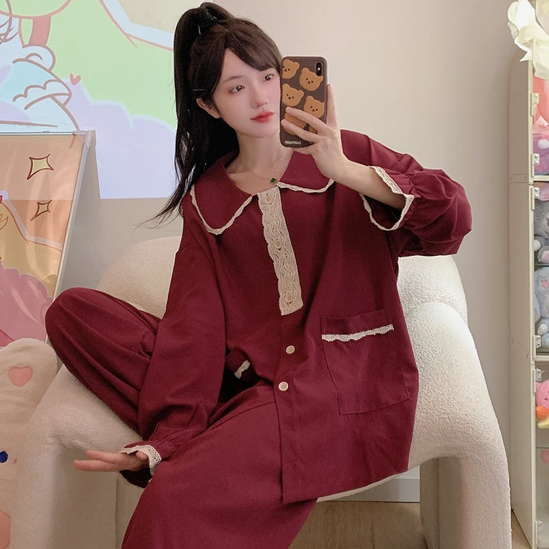 胖mm特大码300斤长袖睡衣女春秋季ins风新中式洋气奢华家居服套装
