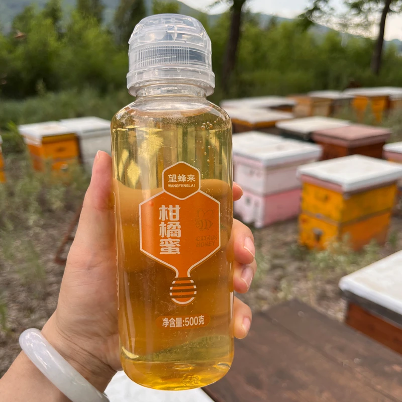 柑橘蜂蜜挤压瓶便携装1斤液态蜜纯正农家采集优选土蜂蜜柑橘蜂蜜