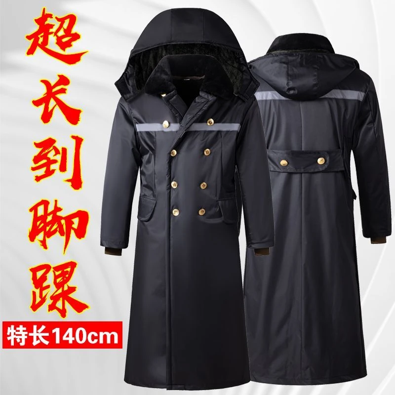 棉服活里活面可拆卸长款过膝军棉大衣加绒加厚防水防雨雪免洗科技