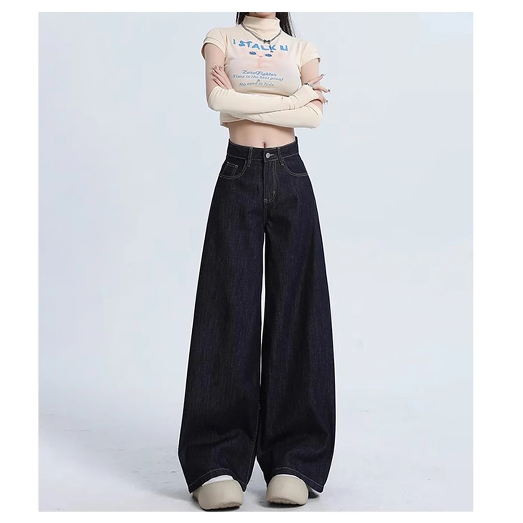 【原牛现货24h+运费险】美式原牛原INS宿风阔腿高腰女生韩系ins衣服