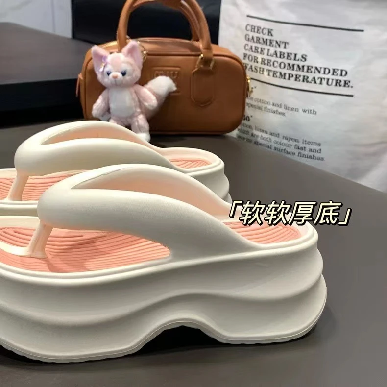 增高7CM人字拖网红增高厚底踩屎感凉拖夏季学生防滑外穿人字拖鞋