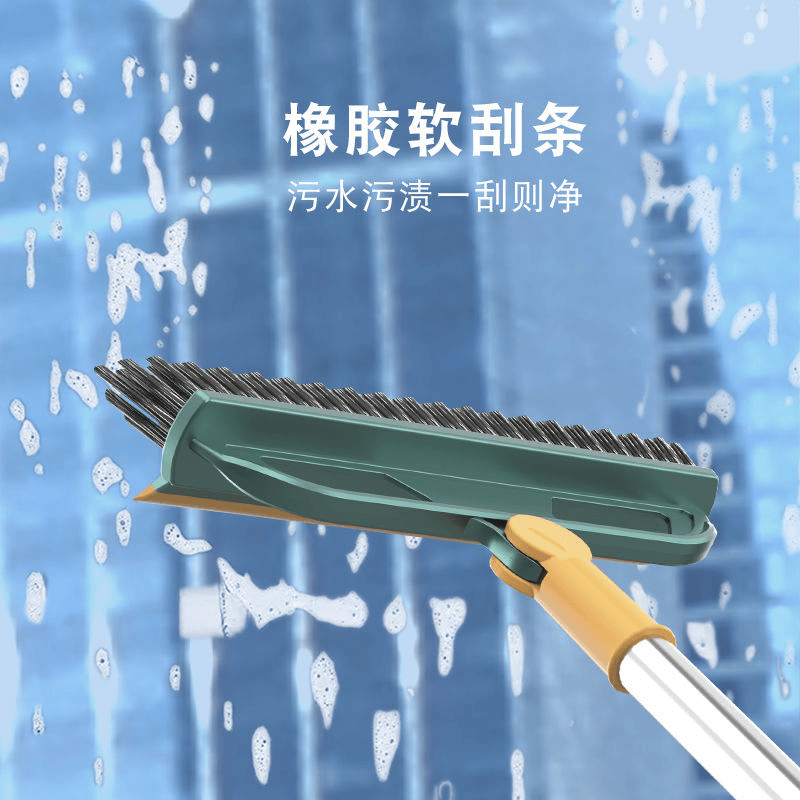 卫生间刷地刷子浴室清洁刷瓷砖缝隙地板硬毛长柄刷地缝刷子二合一