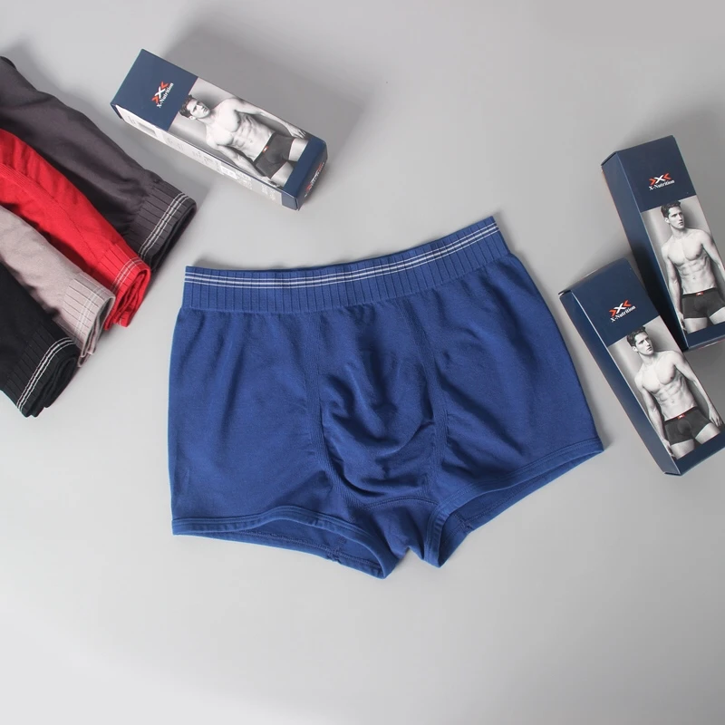 【X-bio】透气网布设计太空舱中腰男士内裤舒适纯色大码弹力夏季