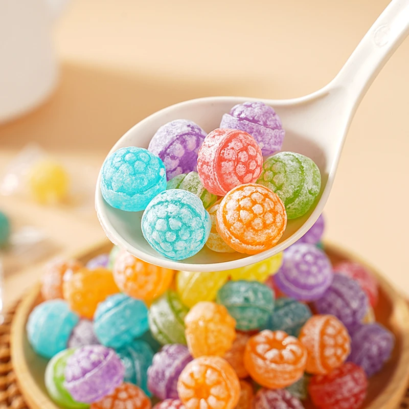高颜值花瓣水果硬糖儿童零食什锦多种口味混合硬糖果网红款喜糖