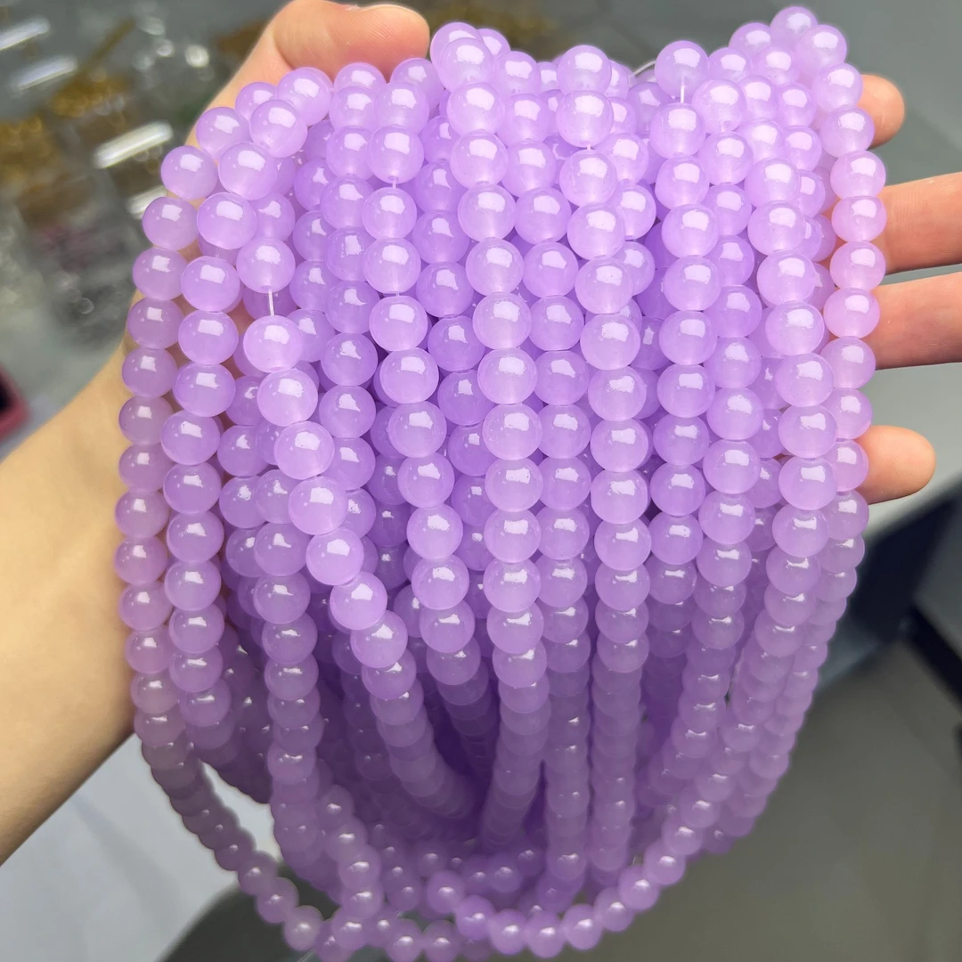 对对碰琉璃珠手工diy 串珠材料散珠润珠手串项链服饰手作玻璃珠
