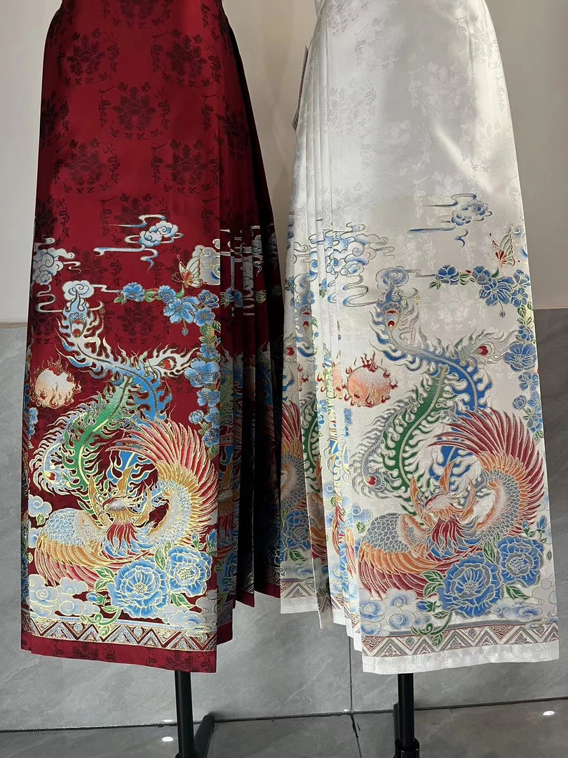 新中式织金妆花马面裙明制中国风汉服显瘦裙