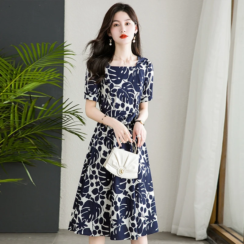 十三行爆款连衣裙2025新款女夏端庄大气质高端精致小个子显高裙子