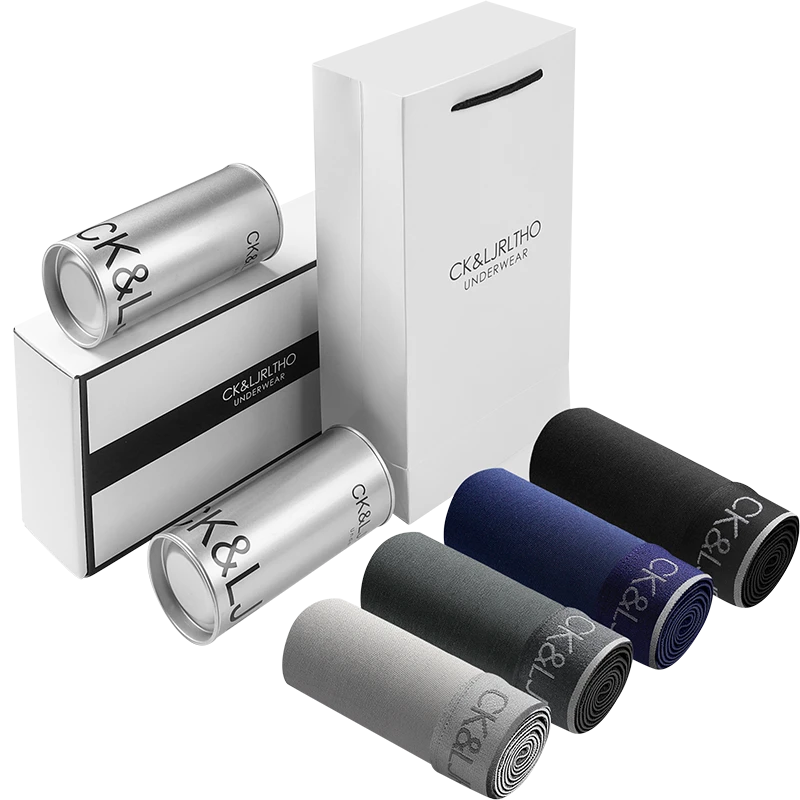 CK&LJRLTHO莫代尔男士短裤男透气薄款平角四角裤大码中腰男生裤头