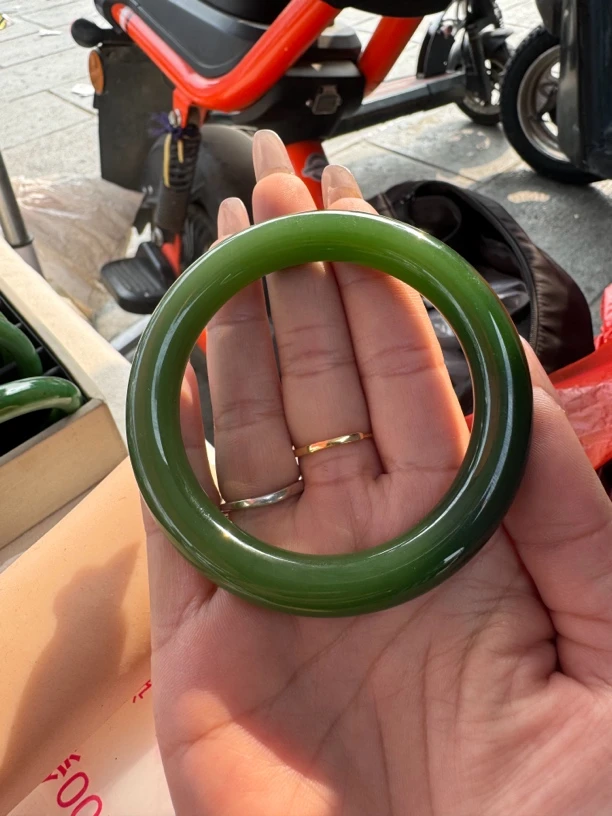 和田玉，俄罗斯碧玉时尚手镯