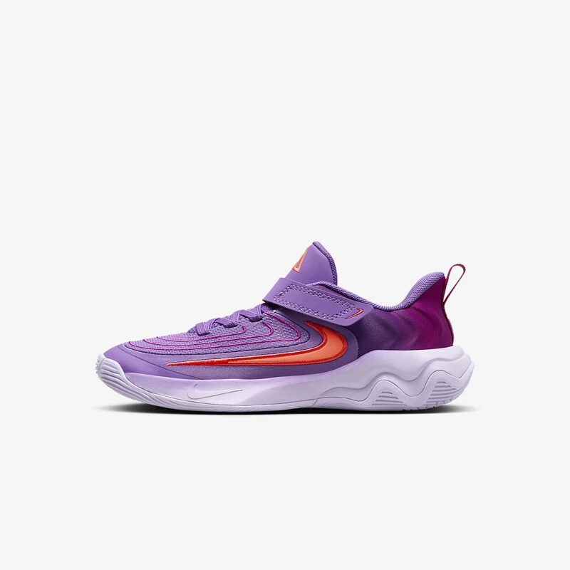 NIKE/耐克2024新款小童实战篮球鞋运动防滑耐磨紫色FZ6733-500