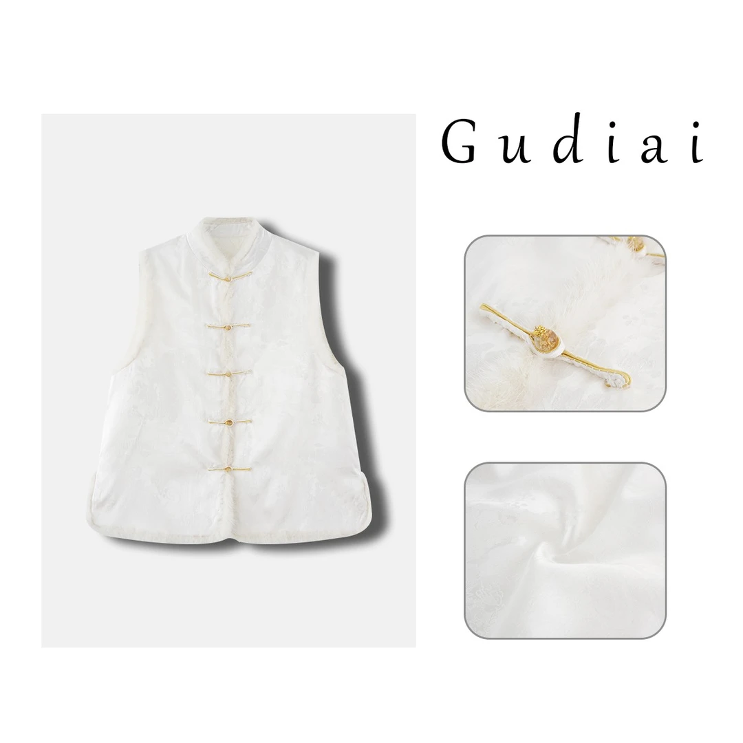 Gudiai/古迪爱古沐熙【小主】新中式小主文艺国风马甲A287-Y2357