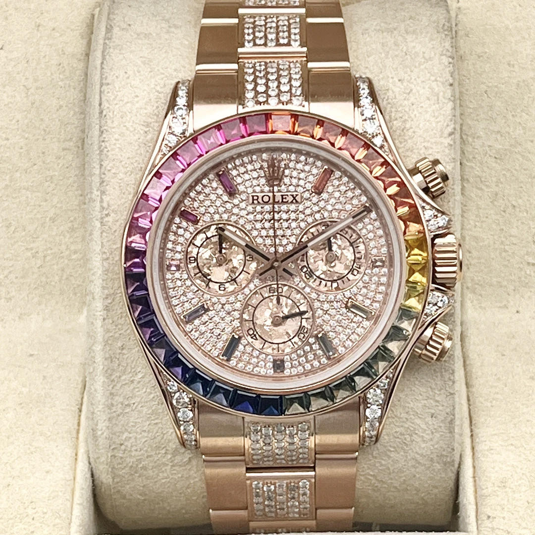 99新 Rolex/劳力士 宇宙计型迪通拿/116505/40mm/彩虹迪/自动机械