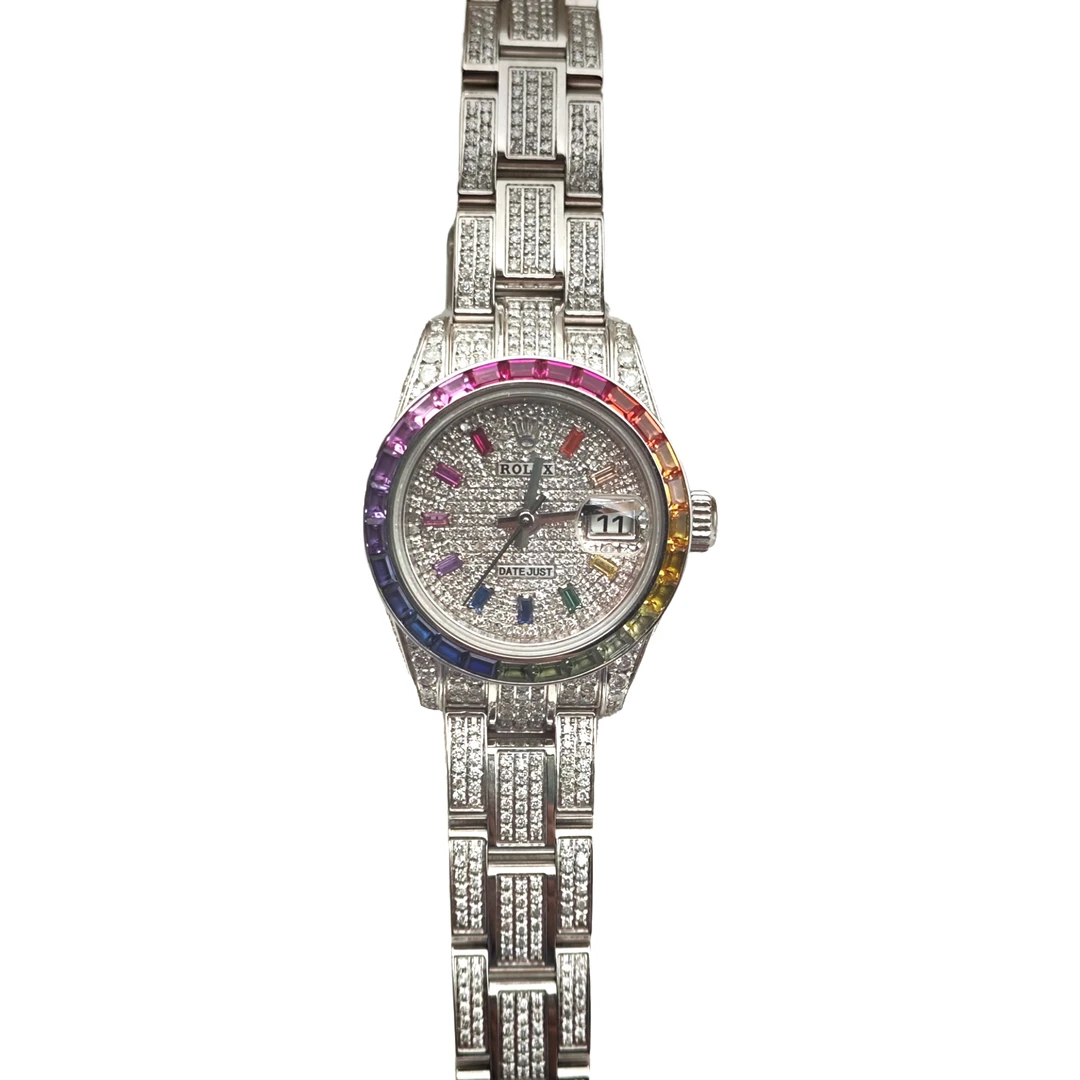 99新 Rolex/劳力士 女装日志/179160/精钢/后镶钻/28mm/自动机械