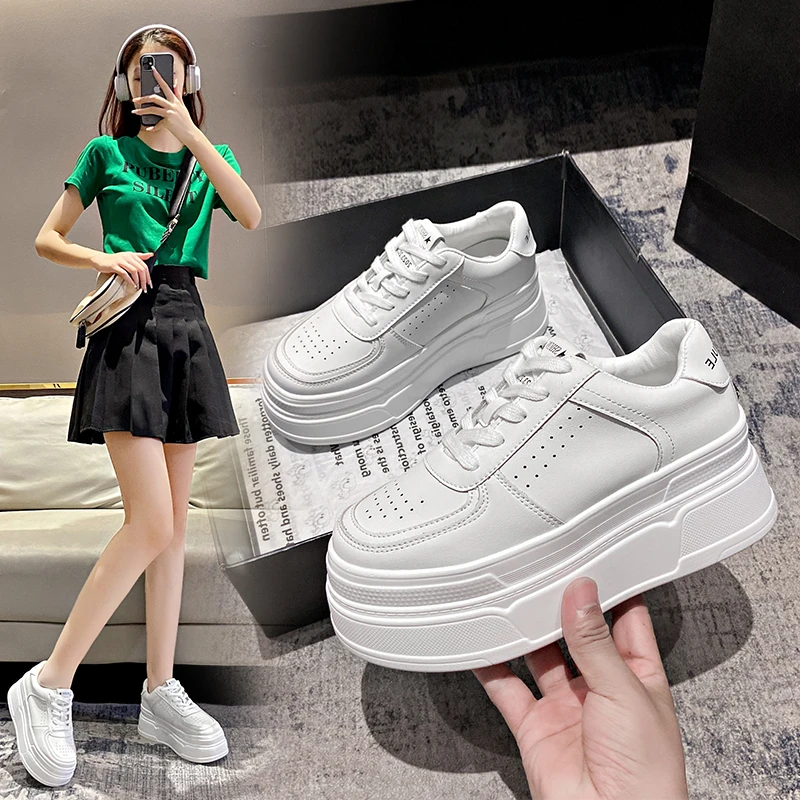 2024高定超轻增高7CM小白鞋运动休闲潮流时尚百搭网红ins韩版春季