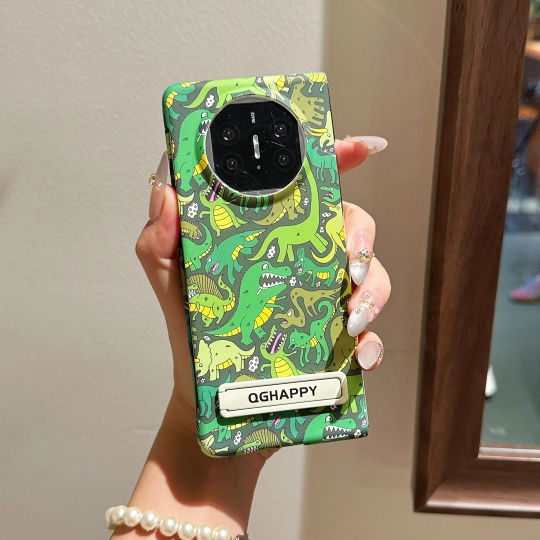 适用华为mateX5折叠屏x6荣耀MagicV3支架手机壳卡通vivoXFlod3