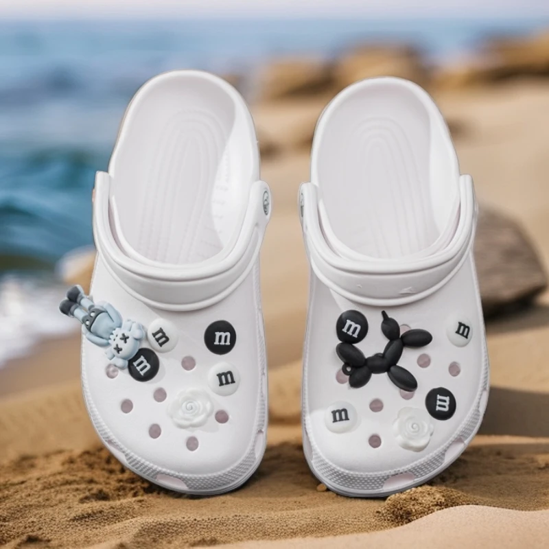 洞洞鞋男2024夏季新款情侣款防滑软底开车透气沙滩鞋包头大码拖鞋