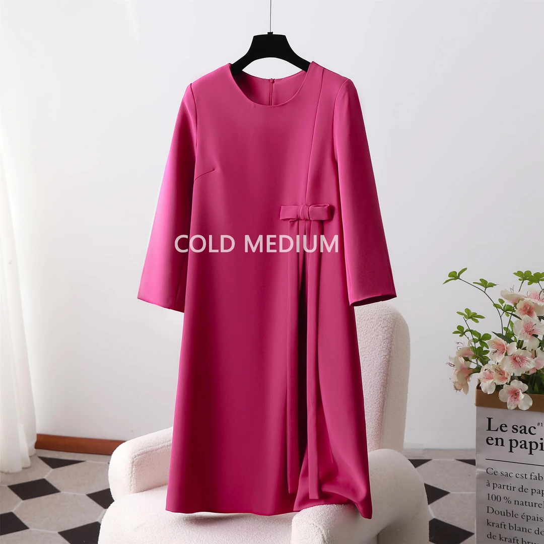 COLD MEDIUM大码女装韩版中长裙显瘦胖MM气质高端连衣裙女装118