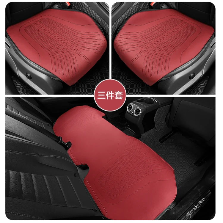 翻毛皮汽车坐垫四季通用三件套冬季无靠背座垫后排坐垫货车车垫