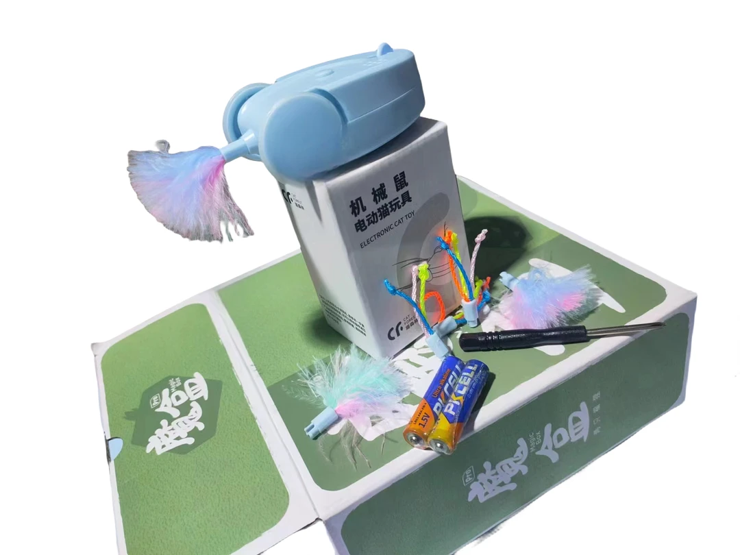 网红电子老鼠猫玩具翻转猫咪玩具买一送一