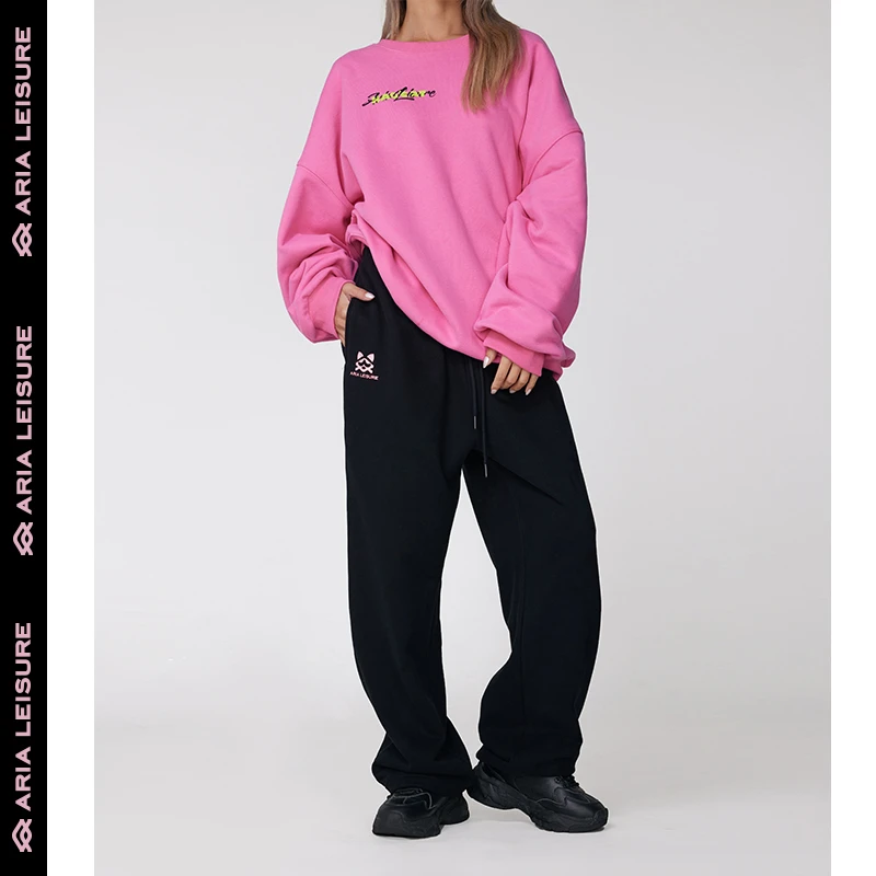 【ARIA LEISURE × Kaocat联名系列】无性别情侣休闲卫裤宽松男女