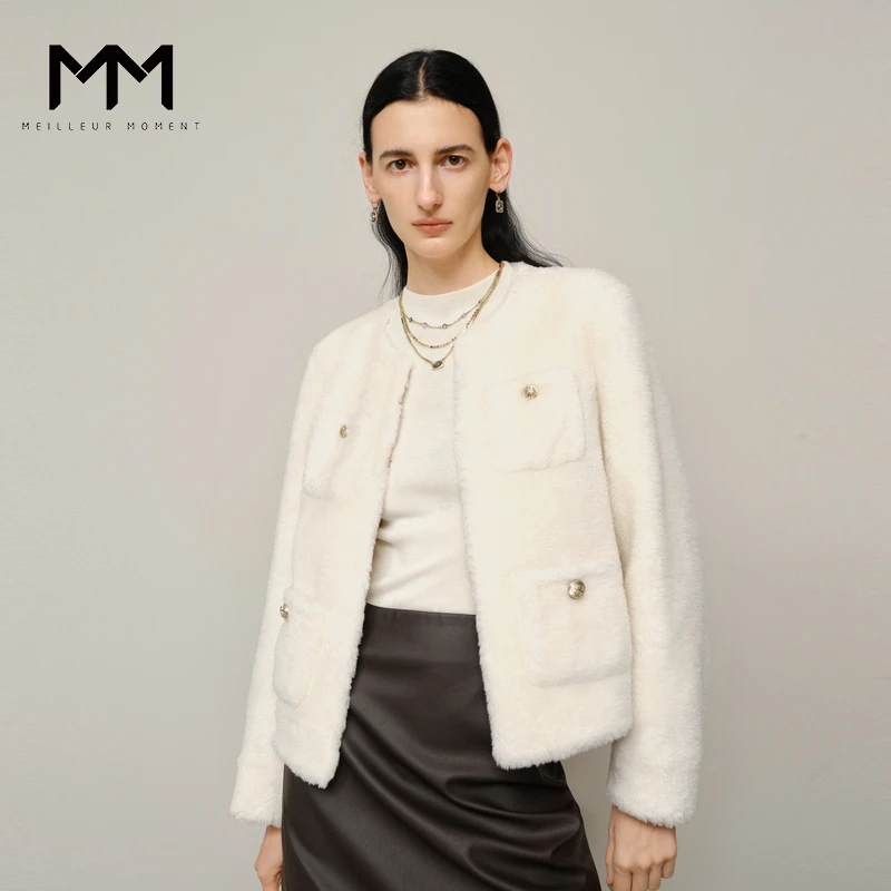 MM麦檬商场同款新品时髦舒适毛毛外套5FA114451