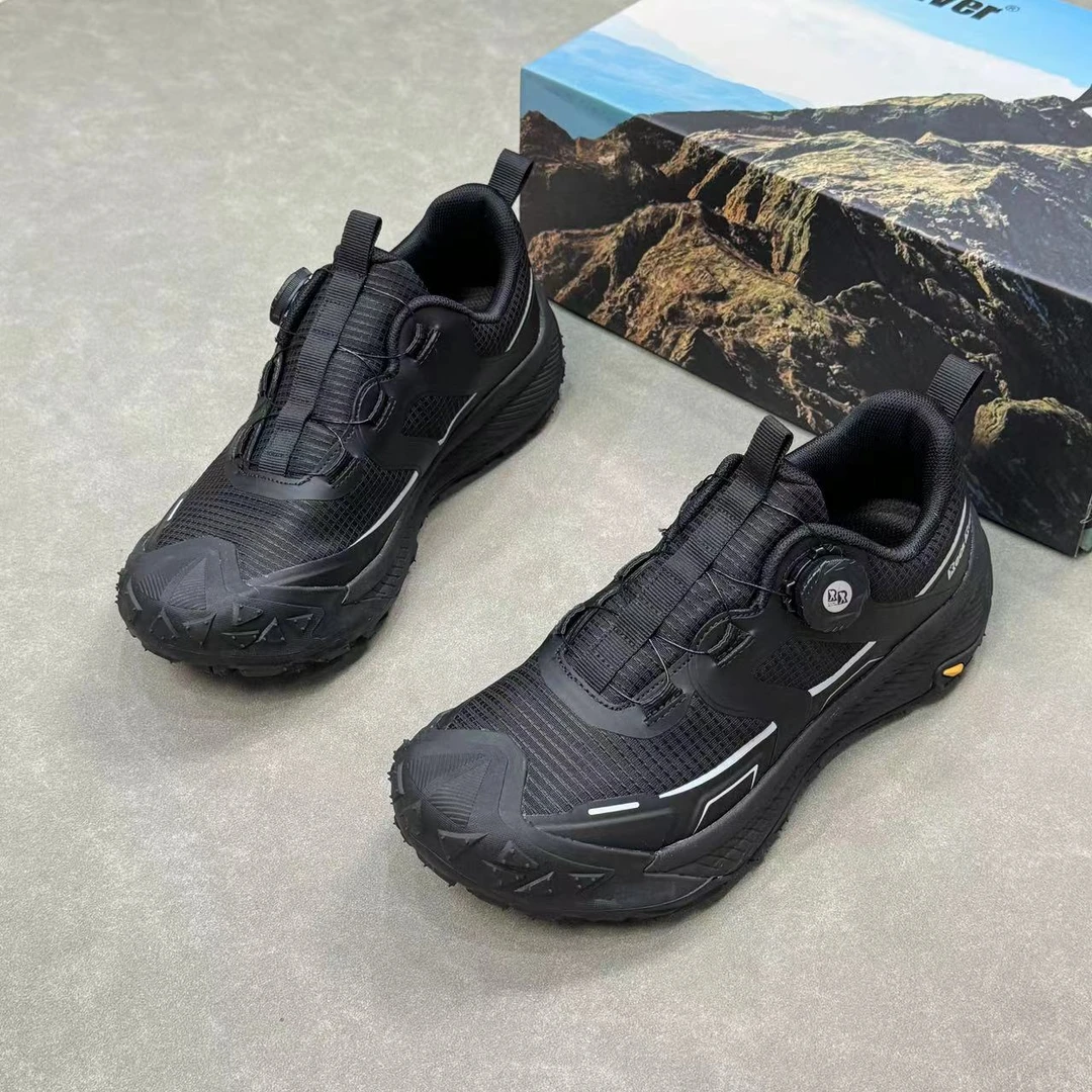 新款美国高端纽扣减震防滑耐磨户外登山徒步越野跑鞋