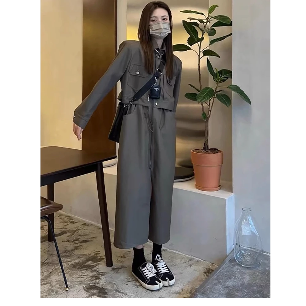 早秋新款法式赫本工装风小西装盐系穿搭炸街外套