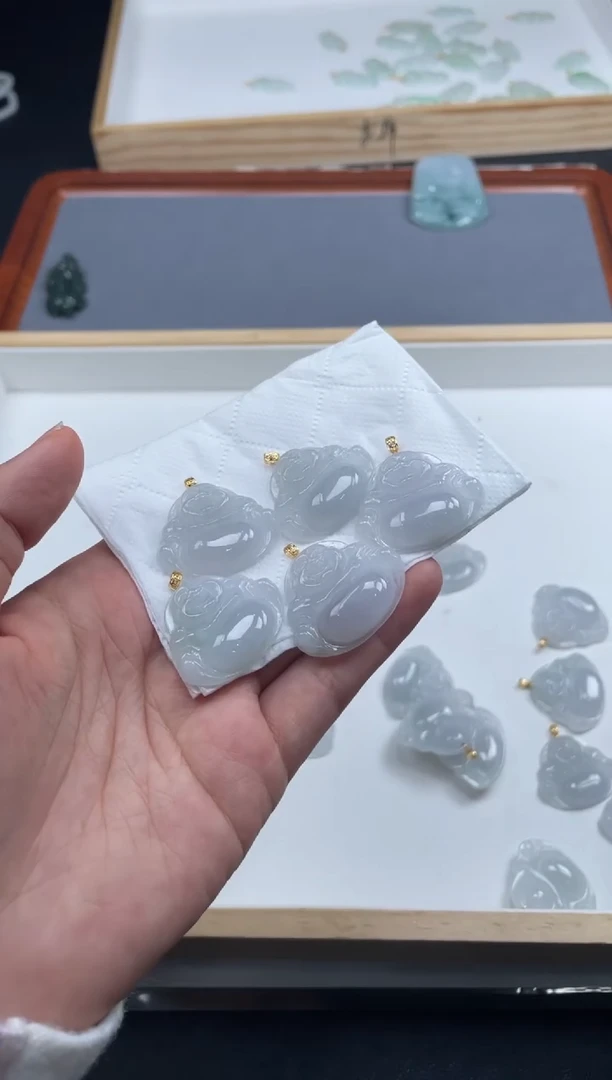 【闪购商品】定制翡翠18K金镶嵌-03HDJT0104449多样性发其一