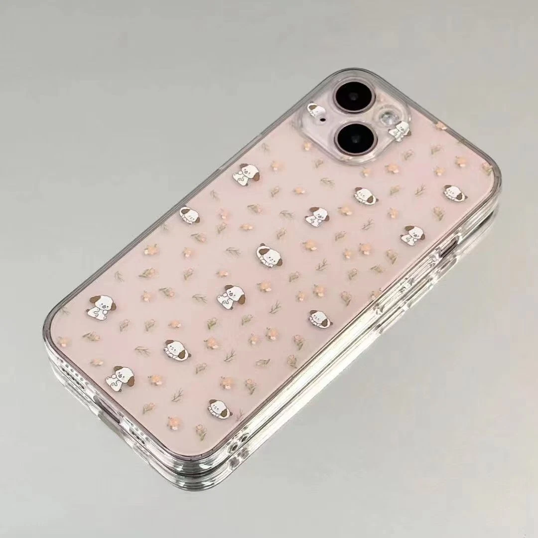 满屏小狗适用iPhone15promax/14手机壳13女12华为/vivo/小米/oppo